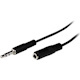 StarTech.com 1m Slim 3.5mm Stereo Extension Audio Cable - M/F