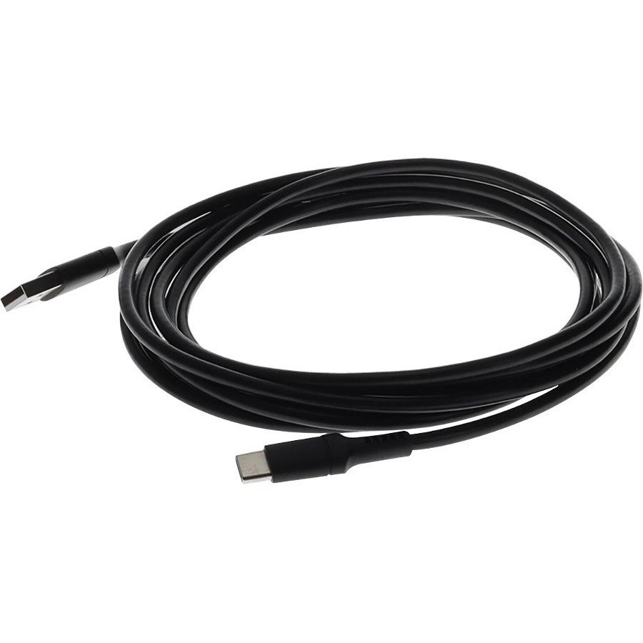 AddOn 3m (9.8ft) USB C Male to USB A 2.0 Male Sync and Charge Cable Black