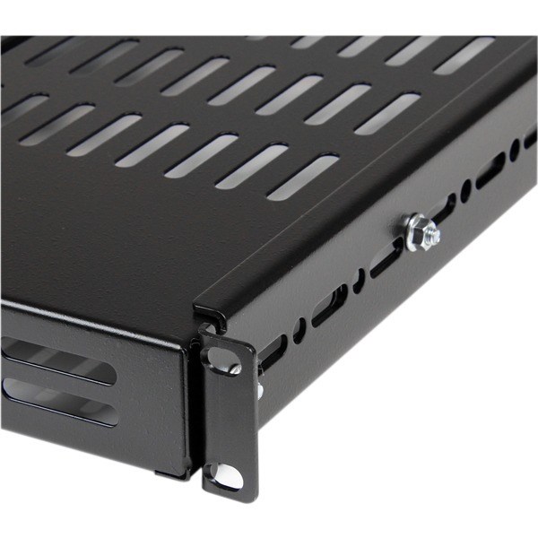 StarTech.com 1U Adjustable Mounting Depth Vented Rack Mount Shelf - 175lbs / 80kg