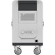 Rocstor Volt® C24 Charging Cart with Intelligent Power Charging - Up to 24 Device Intelligent Power Charging Cart for Notebooks, Chromebook®, MacBook®, and Macbook® Pro- 3 Shelves - Push Handle - 4 Heavy Duty 5" Casters - Steel Construction- 32.3" Width x 21.7" Depth x 36.5" Height - Silver - 5 Year Full Warranty - For up to 24 Devices MACBOOK®/CHROMEBOOK®/ NOTEBOOK UP TO 15.6"