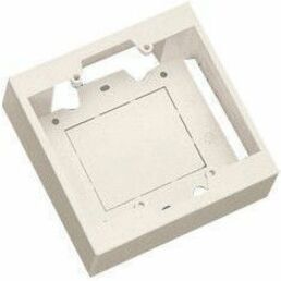 Ortronics Mounting Box for Faceplate, Gang Box - Fog White