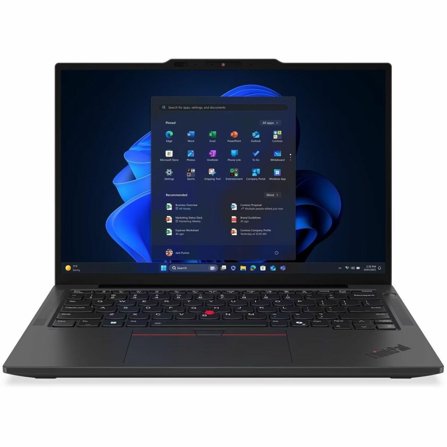 Lenovo ThinkPad X13 Gen 6 21RK005QMB 33,8 cm (13,3") Notebook - WUXGA - Intel Core Ultra 5 2e generatie 225U - 16 GB - 512 GB SSD - Smartcard lezer - Zwart