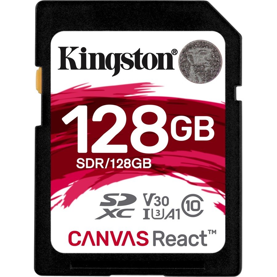 Kingston Canvas React 128 GB Class 10/UHS-I (U3) SDXC - 1