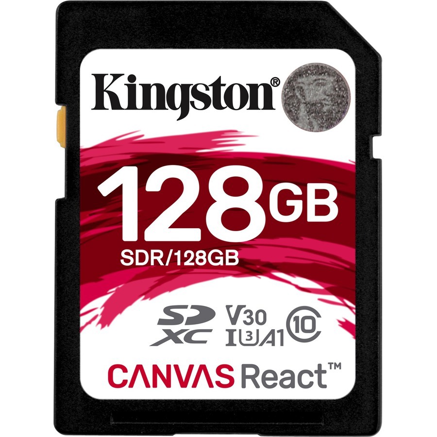 Kingston Canvas React 128 GB Class 10/UHS-I (U3) SDXC - 1