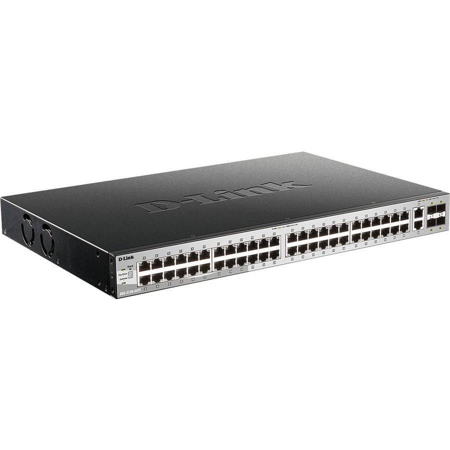 D-Link DGS-3130 DGS-3130-54TS 50 Poorten Beheer mogelijk Ethernetswitch - Gigabit Ethernet, 10Gigabit Ethernet - 1000Base-T, 10GBase-T, 10GBase-X