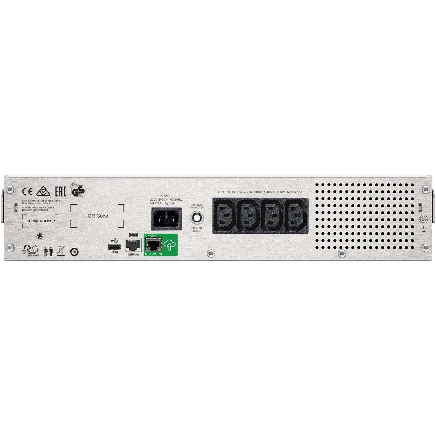 APC by Schneider Electric Smart-UPS Line-interactive UPS - 1 kVA/600 W