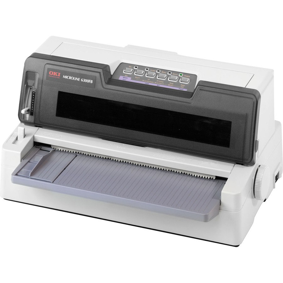 Oki MICROLINE 6300 24-pin Dot Matrix Printer - Monochrome - Energy Star