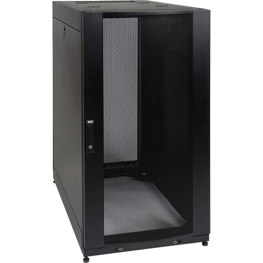 Eaton Tripp Lite Series 25U SmartRack Standard-Depth Half-Height Server Rack Enclosure, Doors and Side Panels