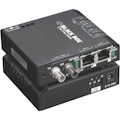Black Box Fast Ethernet (100-Mbps) Hardened Temperature Switch - (2) 10/100-Mbps Copper RJ45, (1) 100-Mbps Multimode Fiber, 1300nm, 2km, SC, 24V DC-Power