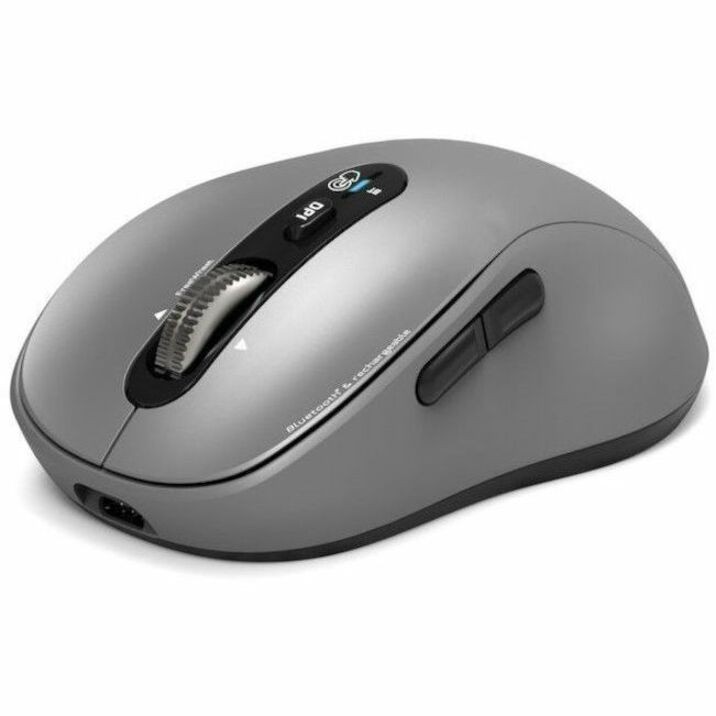 Port Connect EXPERT Mouse - Bluetooth/Radio Frequency - Optical - 6 Button(s) - Grey