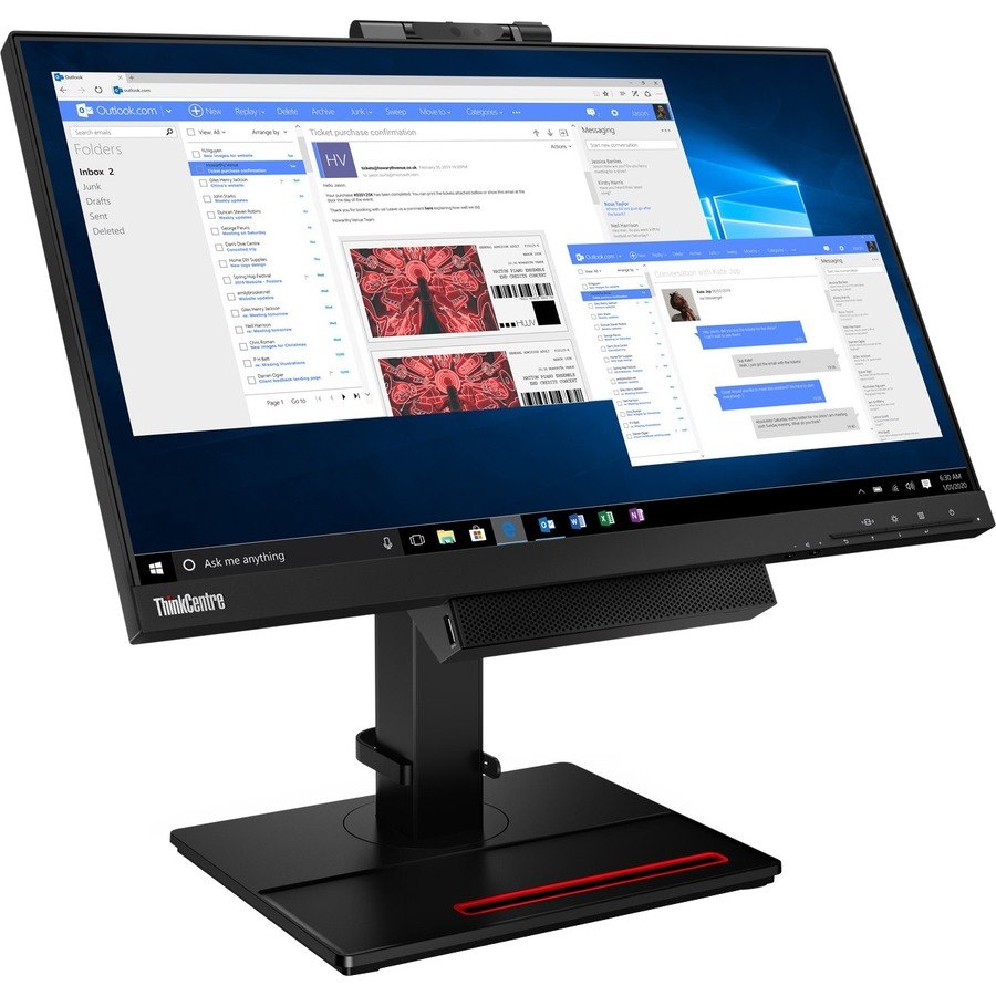 Lenovo ThinkCentre Tiny-In-One 22 Gen 4 22" Class Webcam LCD Touchscreen Monitor - 16:9 - 4 ms