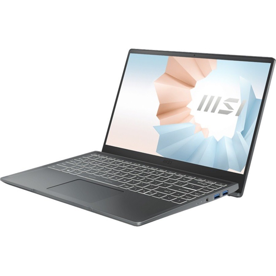 MSI Modern 14 B11S Modern 14 B11MOU-494 14" Rugged Notebook - Full HD - Intel Core i7 11th Gen i7-1195G7 - 8 GB - 512 GB SSD - Carbon Gray