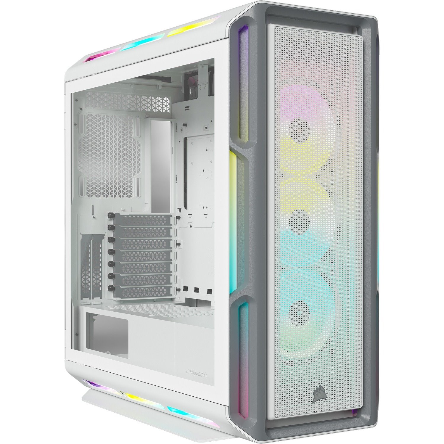 Corsair iCUE 5000T RGB Tempered Glass Mid-Tower ATX PC Case - White