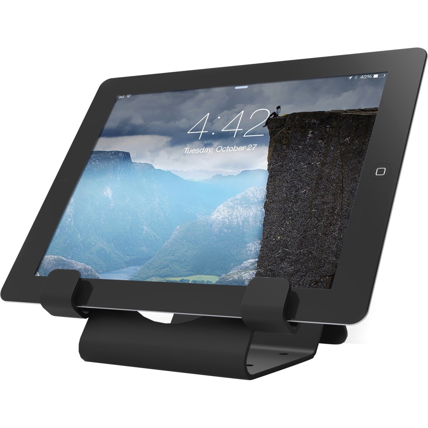 Compulocks Universal Tablet Holder with Keyed Cable Lock Black