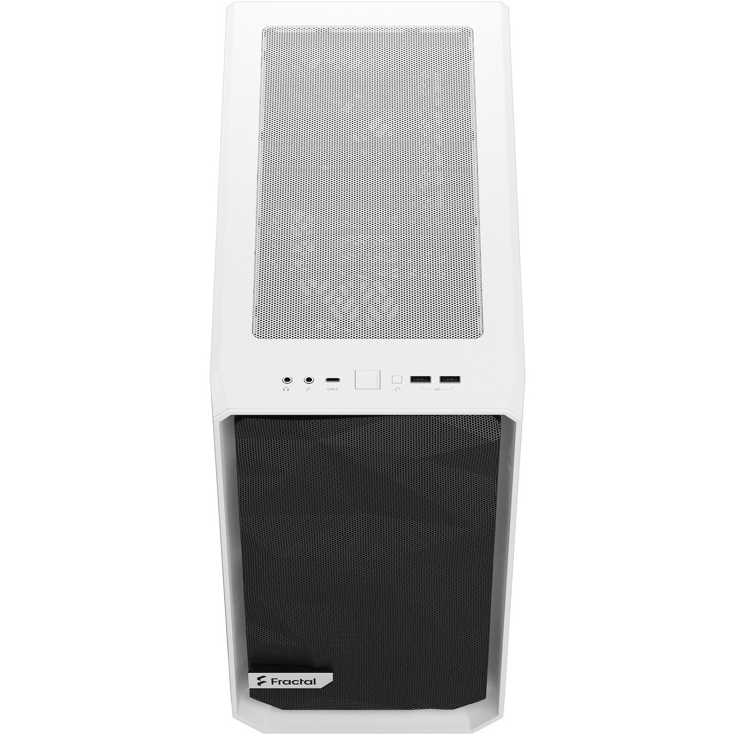 Fractal Design Meshify 2 Mini Computer Case - DTX, Mini DTX, Micro ATX, Mini ITX Motherboard Supported - Tower - Steel, Tempered Glass, Mesh - White
