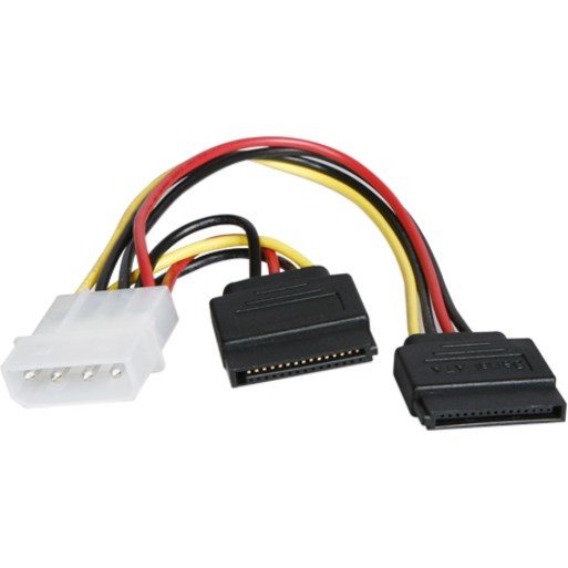 Xeal ATC-Y-M2S Molex to 2 x SATA Y-cable