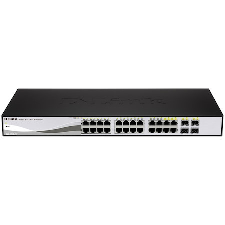 D-Link 28 Port PoE Gigabit Smart Switch Including 4 Combo SFP Ports
