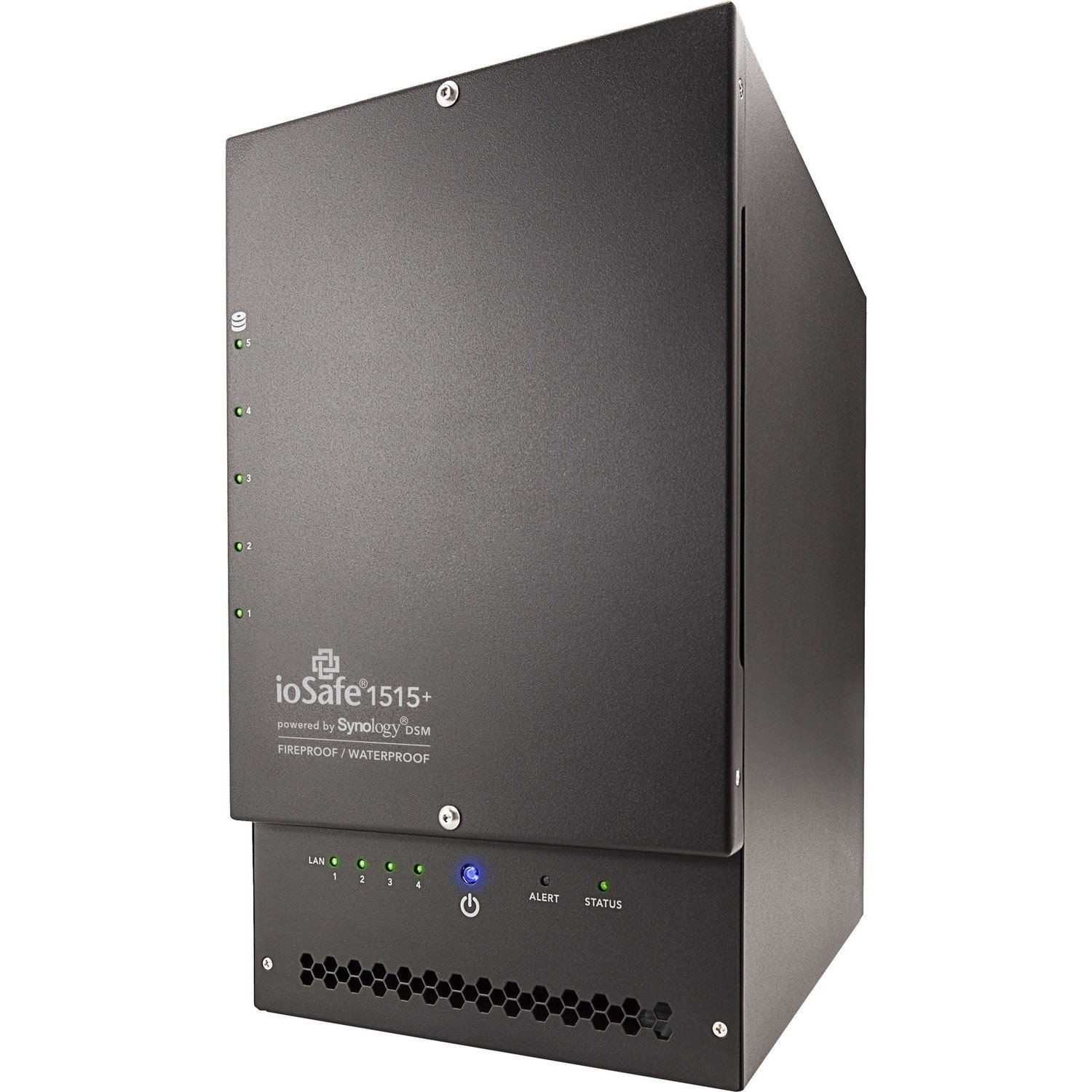 ioSafe 1515+ 5 x Total Bays NAS Storage System - 10 TB HDD - Intel Atom C2538 Quad-core (4 Core) 2.40 GHz - 2 GB RAM - DDR3 SDRAM