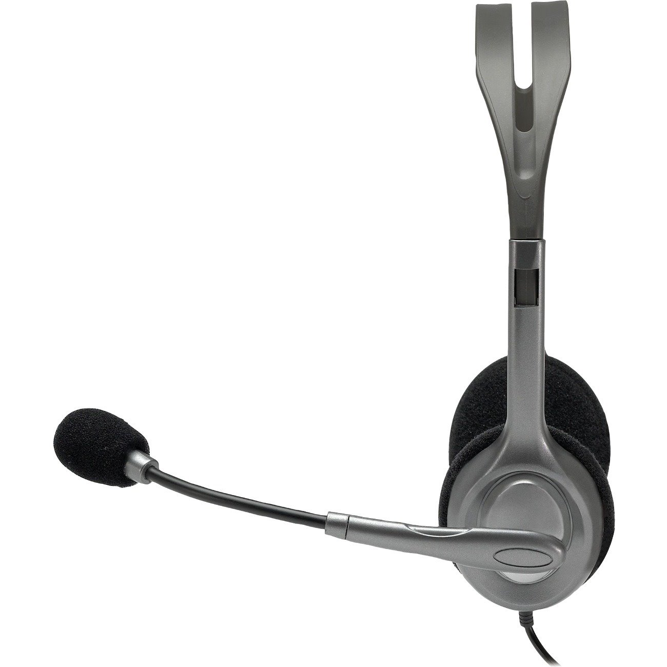 Logitech H110 Wired Over-the-head Stereo Headset - Black, Silver