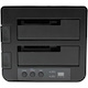 StarTech.com Standalone Hard Drive Duplicator Dock, External Dual Bay HDD/SSD Cloner/Copier, USB 3.0 / eSATA, SATA Disk Cloning / Recovery