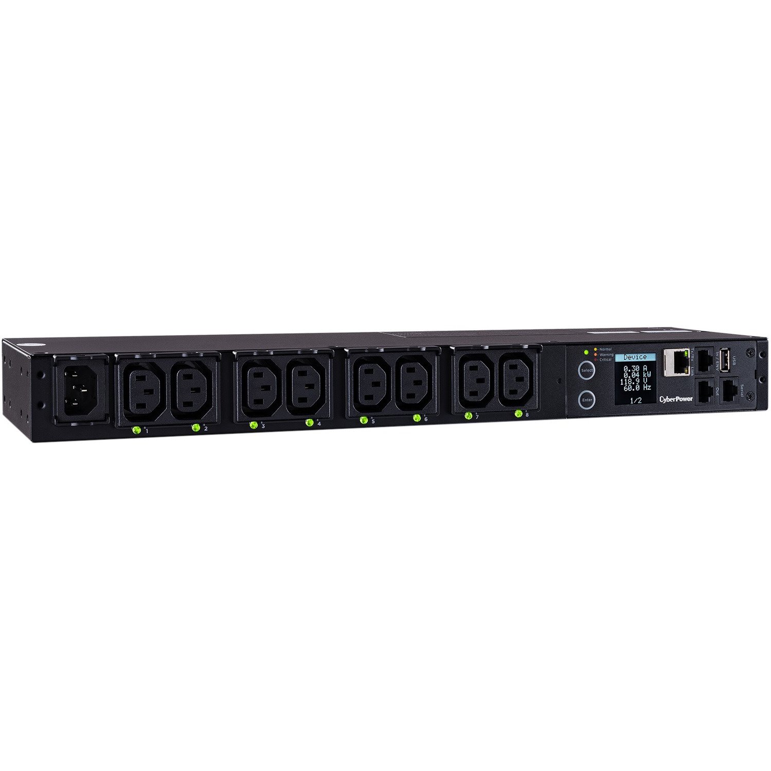 CyberPower PDU41004 Single Phase 100 - 240 VAC 15A Switched PDU