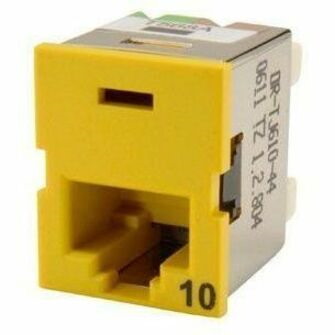 Ortronics Clarity 10G TracJack, T568A/B, 180 Degree, Yellow