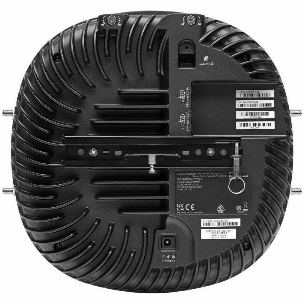 Aruba AP-734 Tri Band Wi-Fi 7 IEEE 802.11a/b/g/n/ac/ax/be/az/mc 9.30 Gbit/s Wireless Access Point - Indoor/Outdoor - TAA Compliant
