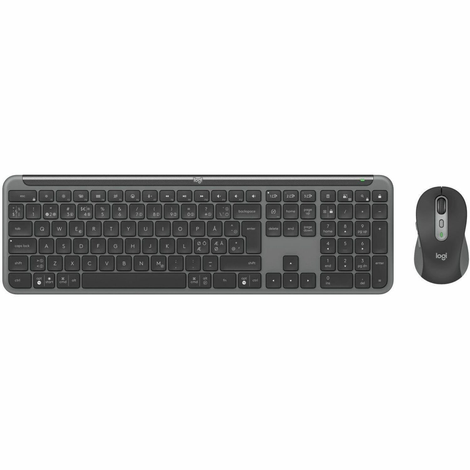 Logitech Signature Slim MK950 Keyboard & Mouse - QWERTY - Spanish