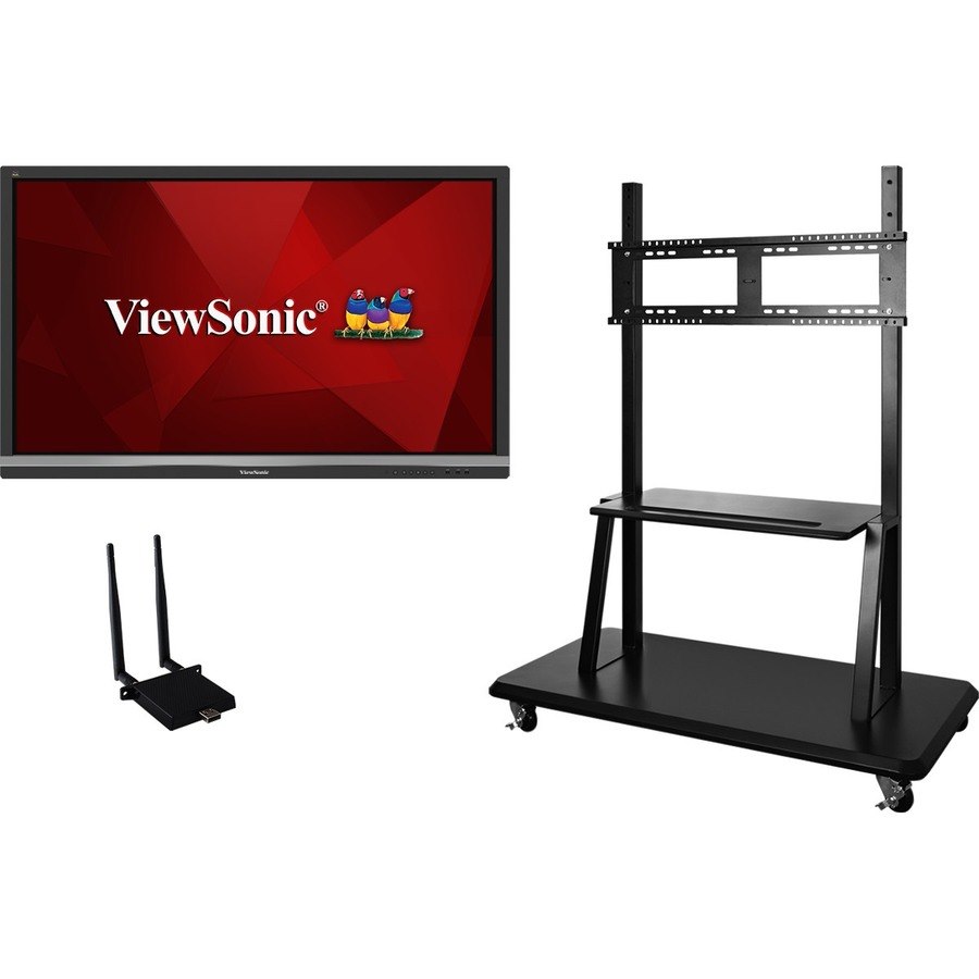 ViewSonic ViewBoard IFP5550-E2 - 4K Interactive Display with WiFi Adapter and Mobile Trolley Cart - 350 cd/m2 - 55"