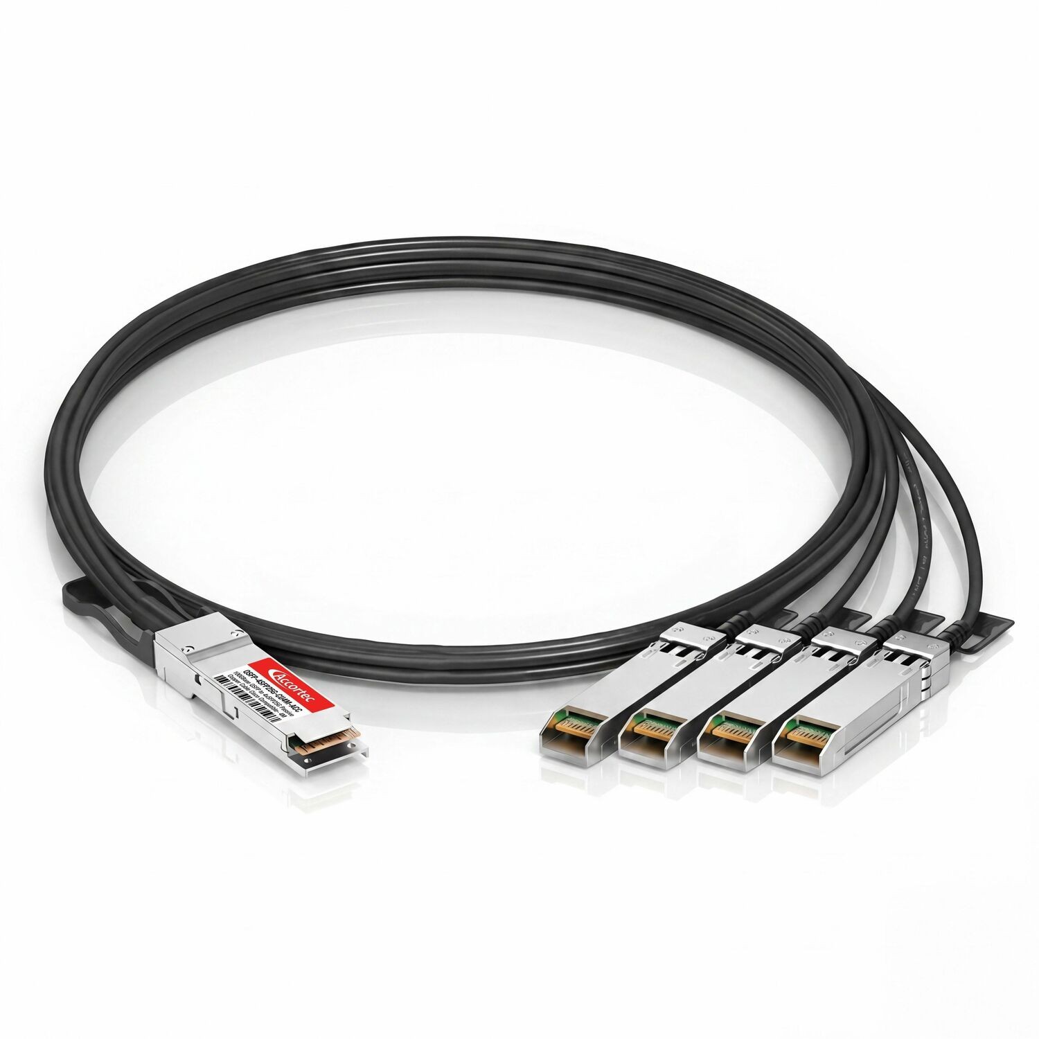 Accortec Cisco Qsfp-4Sfp25g-Cu4m Compatible 100Gbase-Cu QSFP28 To 4XSFP28 Direct