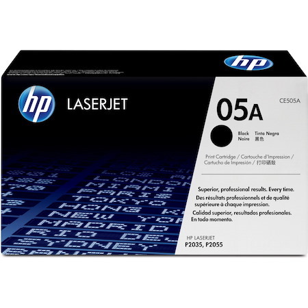HP 05A Original Laser Toner Cartridge - Black - 1 Each