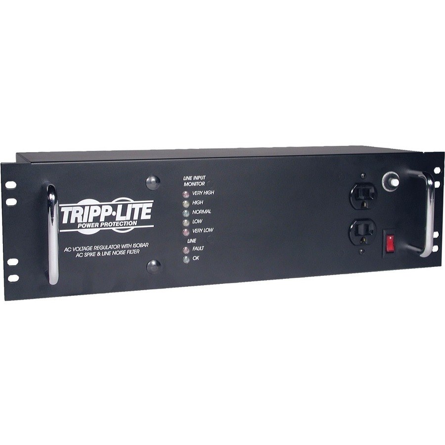 Eaton Tripp Lite Series 2400W 120V 3U Rack-Mount Power Conditioner with Automatic Voltage Regulation (AVR), AC Surge Protection, 14 Outlets