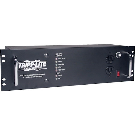 Eaton Tripp Lite Series 2400W 120V 3U Rack-Mount Power Conditioner with Automatic Voltage Regulation (AVR), AC Surge Protection, 14 Outlets