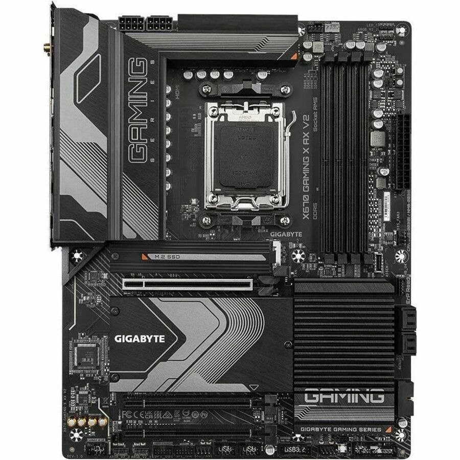 GIGABYTE Ultra Durable X670 GAMING X AX V2 Gaming Desktop Motherboard - AMD X670 Chipset - Socket AM5 - ATX