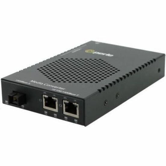 Perle S-1110DHP-SC70 Hi-PoE Fiber Media Converter for AUS