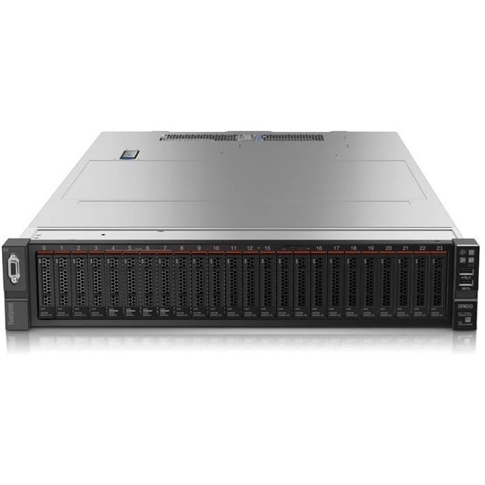 Lenovo ThinkSystem SR650 7X06A06CAU 2U Rack Server - 1 Xeon Gold 6126 2.60 GHz - 32 GB RAM - 12Gb/s SAS, Serial ATA/600 Controller