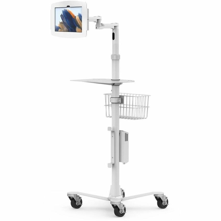 Compulocks Galaxy Tab A8/A9+ Medical Articulating arm Rolling Cart - Rise Freedom Extended