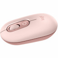 Logitech POP Mouse, Compact and Portable Wireless Bluetooth Mouse With Programmable Buttons and Quiet Clicks, Easy-Switch Between up to 3 Devices, Rose