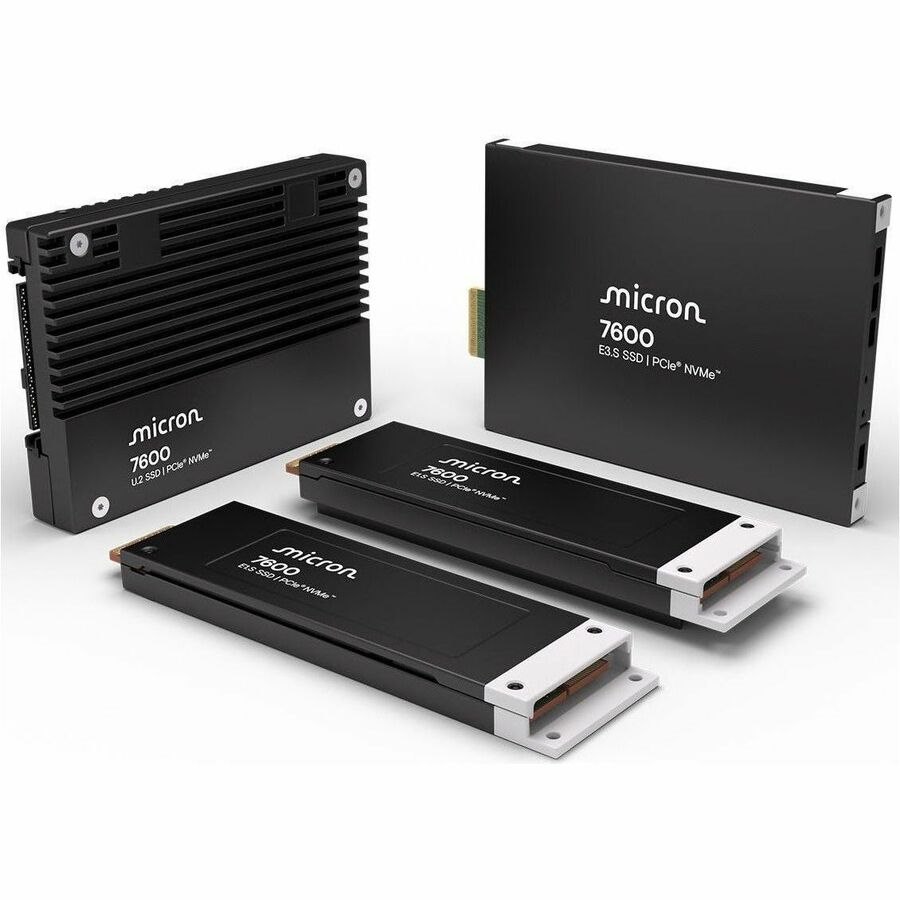 Micron 7600 MAX 6.40 TB Solid State Drive - 2.5" Internal - U.2 (PCI Express NVMe 5.0 x4) - Mixed Use - TAA Compliant