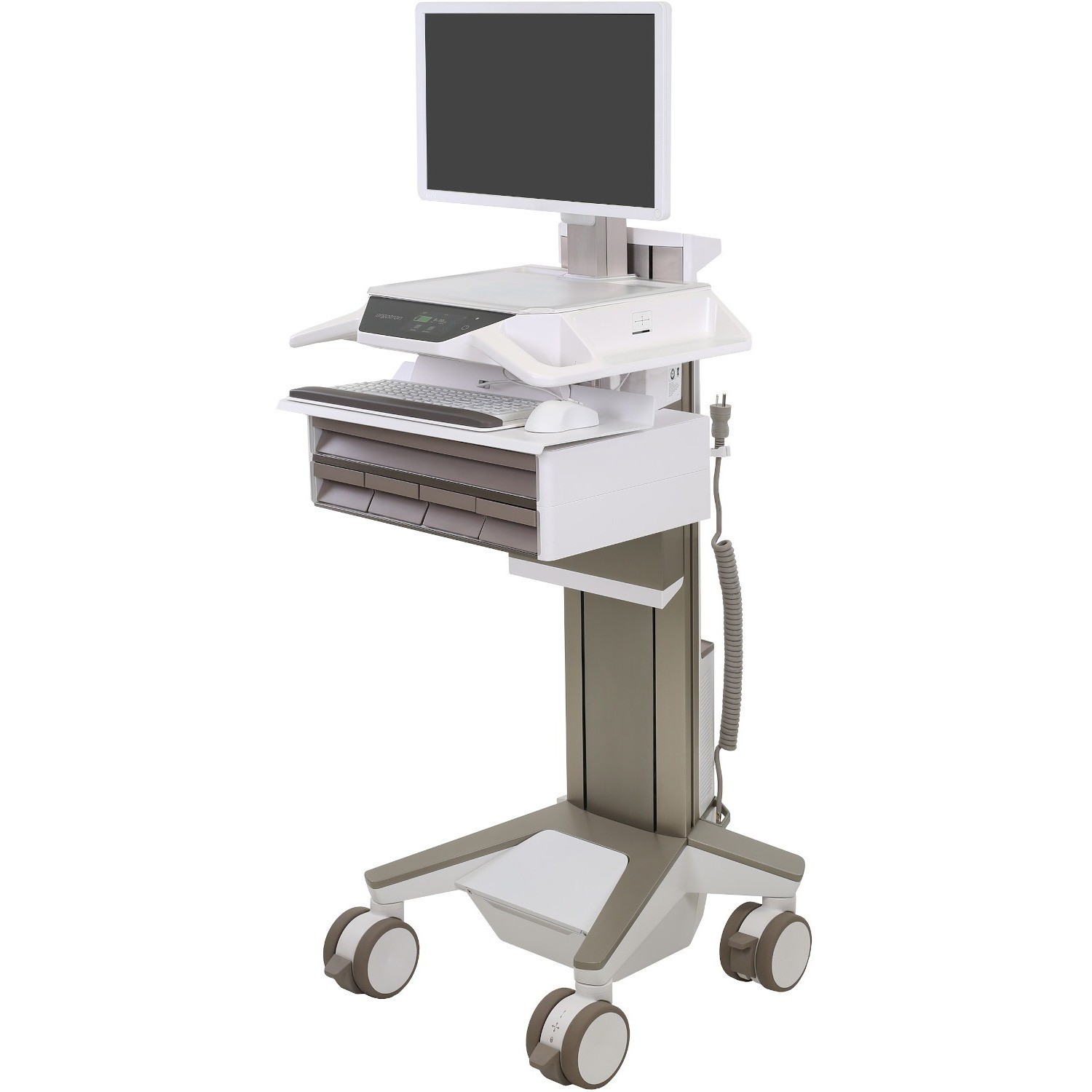 Ergotron CareFit Pro Electric Lift Cart LiFe PW