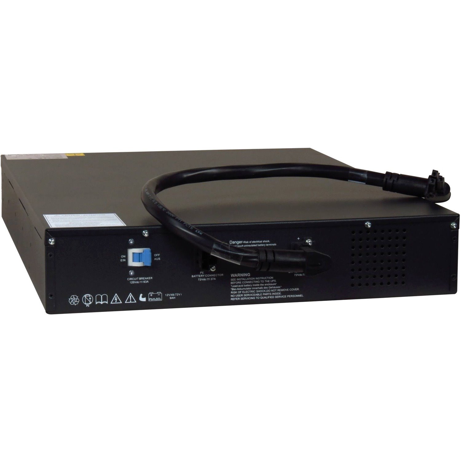 Vertiv Liebert GXT4-72VBATT 9 Ah, 72V External Battery Cabinet for Vertiv Liebert GXT4-3000RT120, GXT4-3000RT230, and GXT4-3000RT208