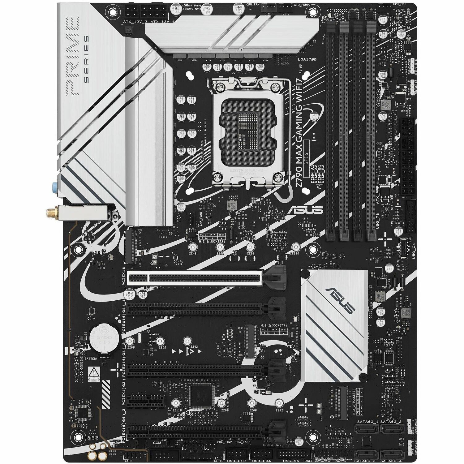 Asus Z790 MAX GAMING WIFI7 Gaming Desktop Motherboard - Intel Z790 Chipset - Socket LGA-1700 - ATX