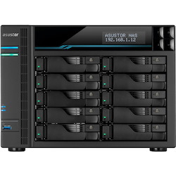 ASUSTOR Lockerstor 10 Pro AS7110T 10 x Total Bays SAN/NAS Storage System - 8 GB Flash Memory Capacity - Intel Xeon E-2224 Quad-core (4 Core) 3.40 GHz - 8 GB RAM - DDR4 SDRAM Desktop