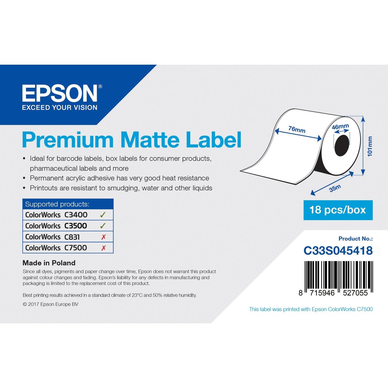 Epson Premium Multipurpose Label