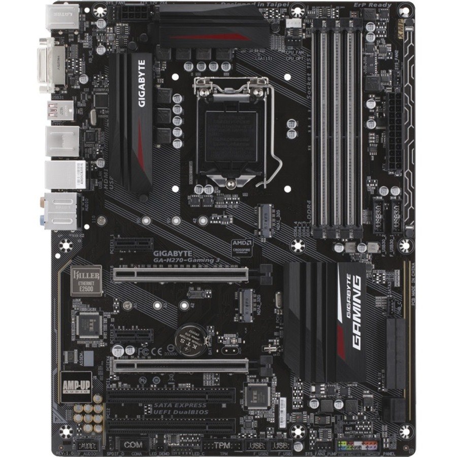 GIGABYTE Ultra Durable GA-H270-Gaming 3 Desktop moederbord - Intel H270 chipset - Socket H4 LGA-1151 - Intel Optane-geheugen ready - ATX