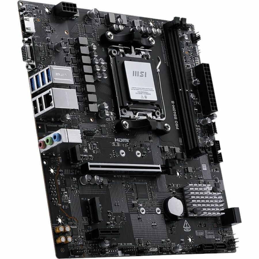 MSI B840M-B Gaming Desktop Motherboard - AMD B840 Chipset - Socket AM5 - Micro ATX