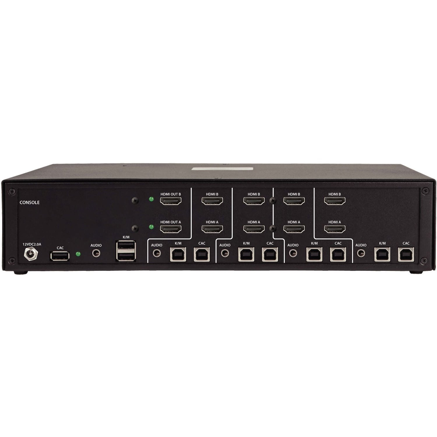 Tripp Lite by Eaton 4-Port Dual-Monitor Secure KVM Switch, HDMI, 4K, NIAP PP3.0, Audio, CAC, TAA