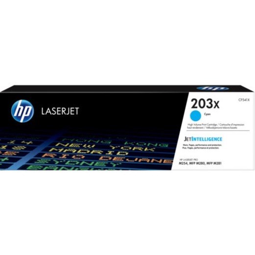 HP 203X Original High Yield Laser Toner Cartridge - Cyan Pack
