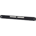 Eaton Tripp Lite Series 12-Port 1U Rack-Mount Cat5e 110 Patch Panel, 568B, RJ45 Ethernet, TAA