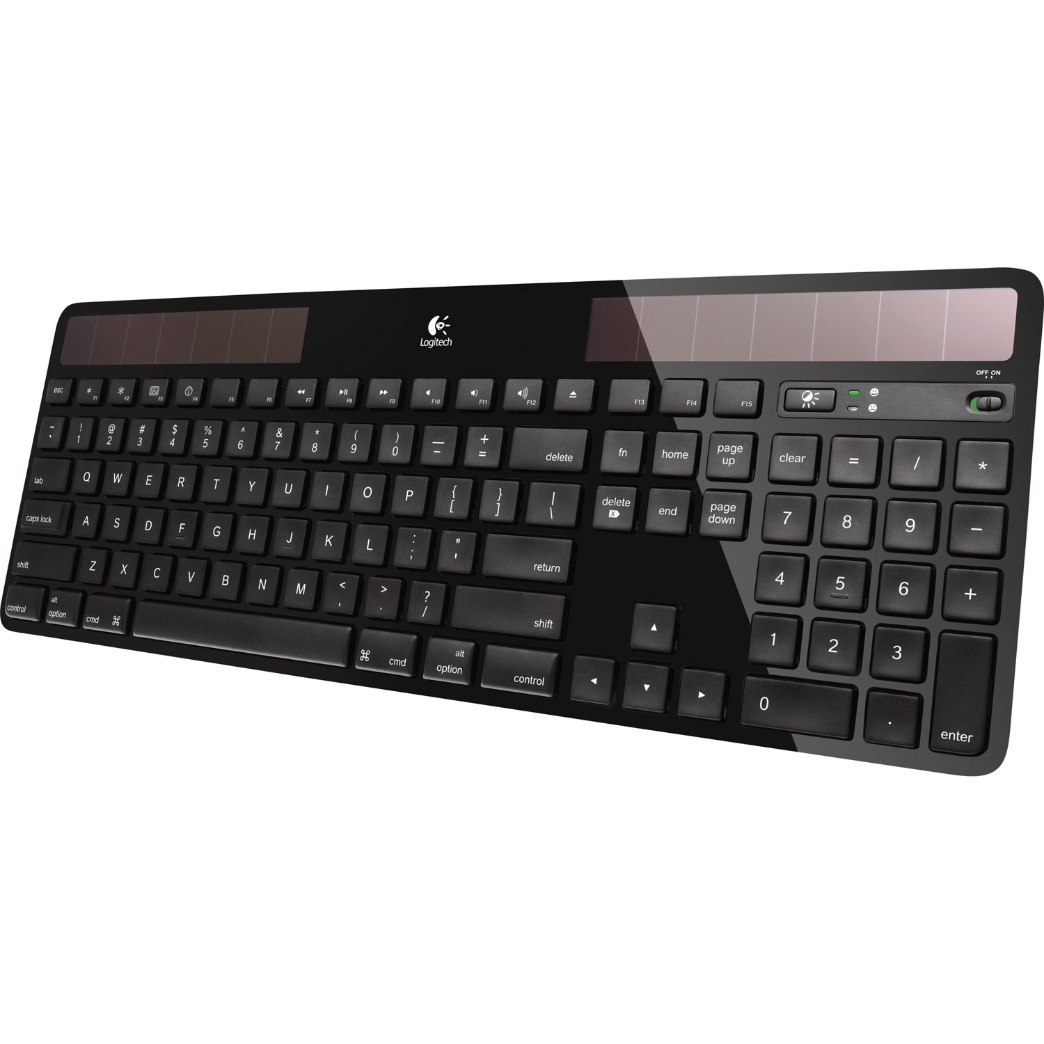 Logitech K750 Keyboard - Wireless Connectivity - USB Interface - Swedish, Finnish, Danish, Norwegian